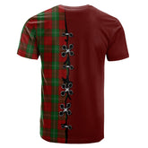 Lennox Tartan T-shirt - Lion Rampant And Celtic Thistle Style